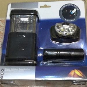 Brookstone LED Camping Light Kit.